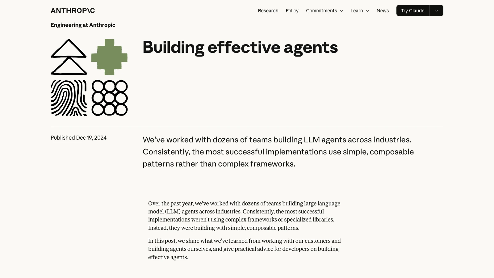 Anthropic building effective agents guide