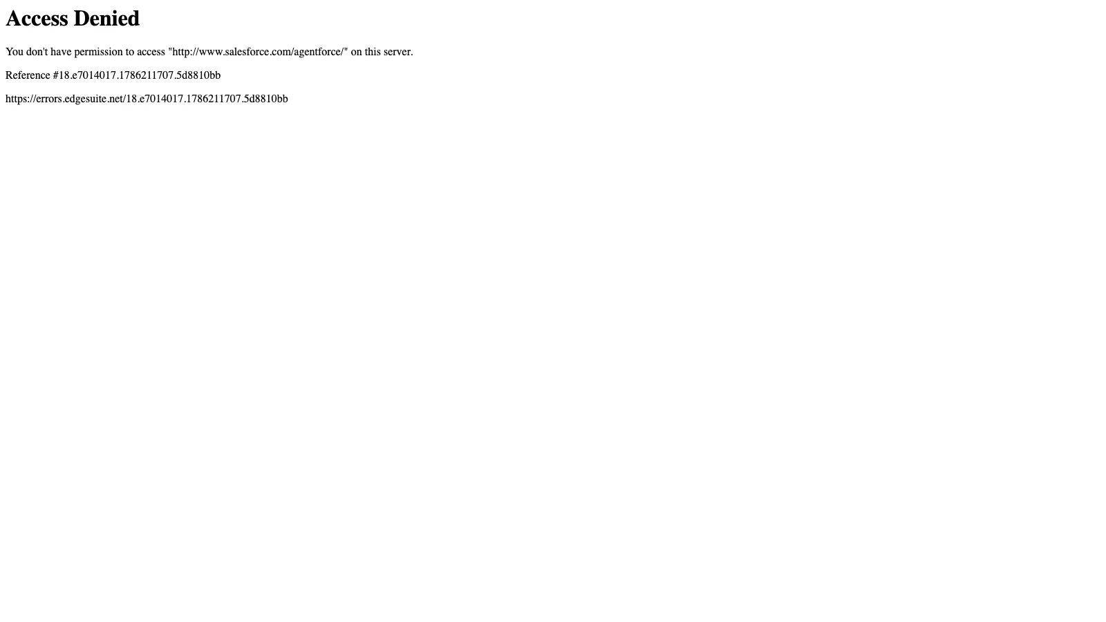 Salesforce Agentforce product page