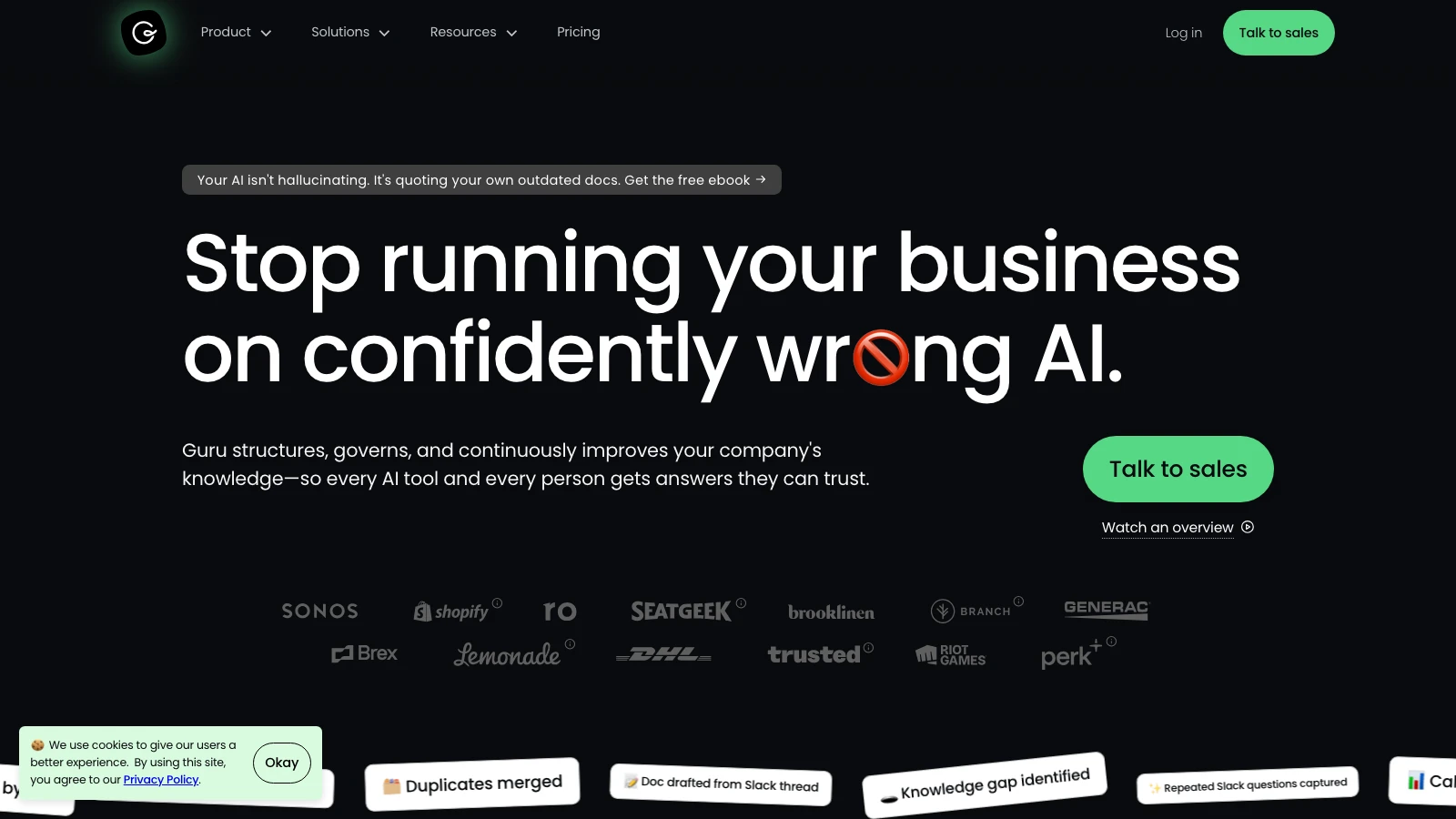 Guru homepage