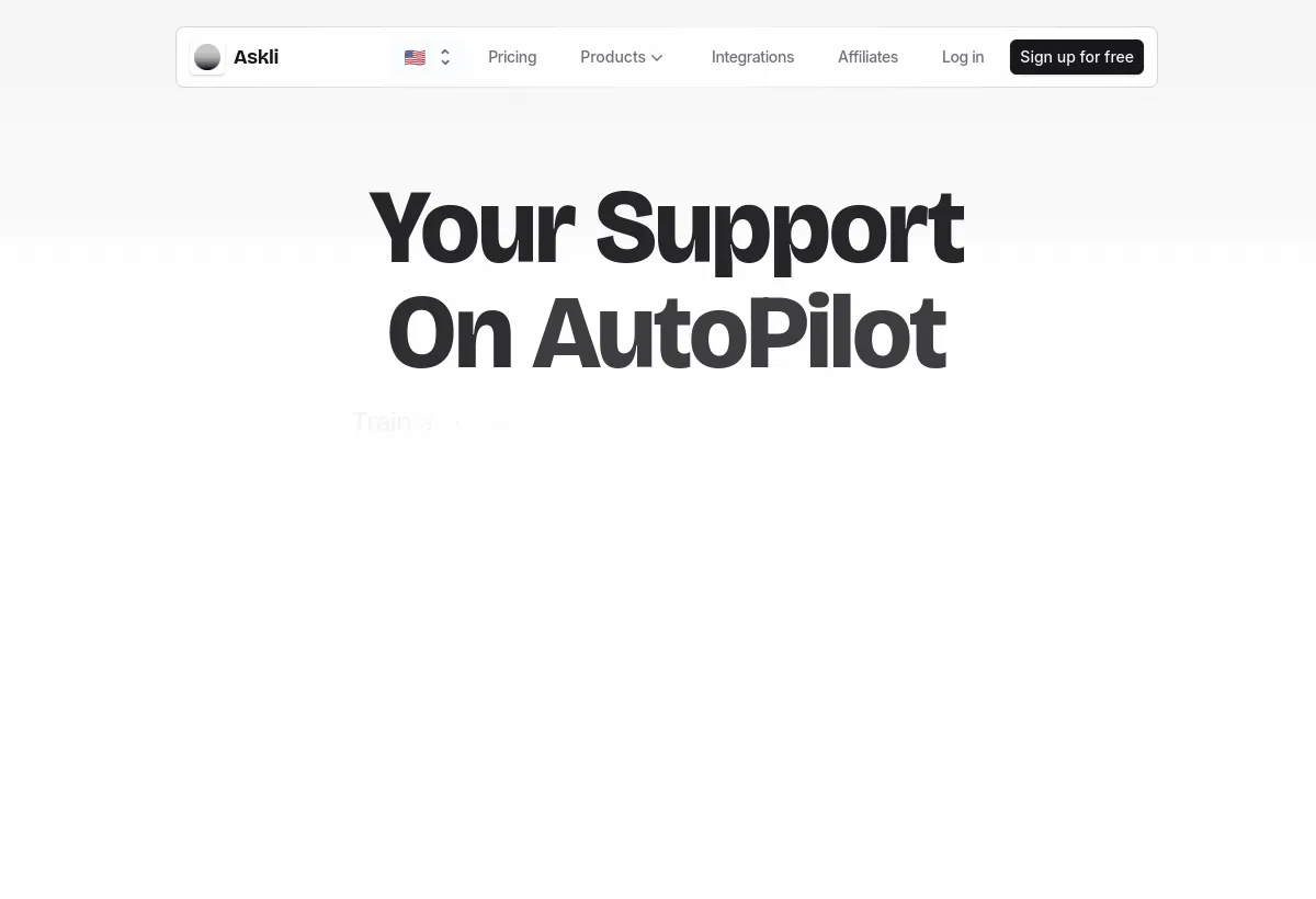 Official Chaindesk landing page screenshot